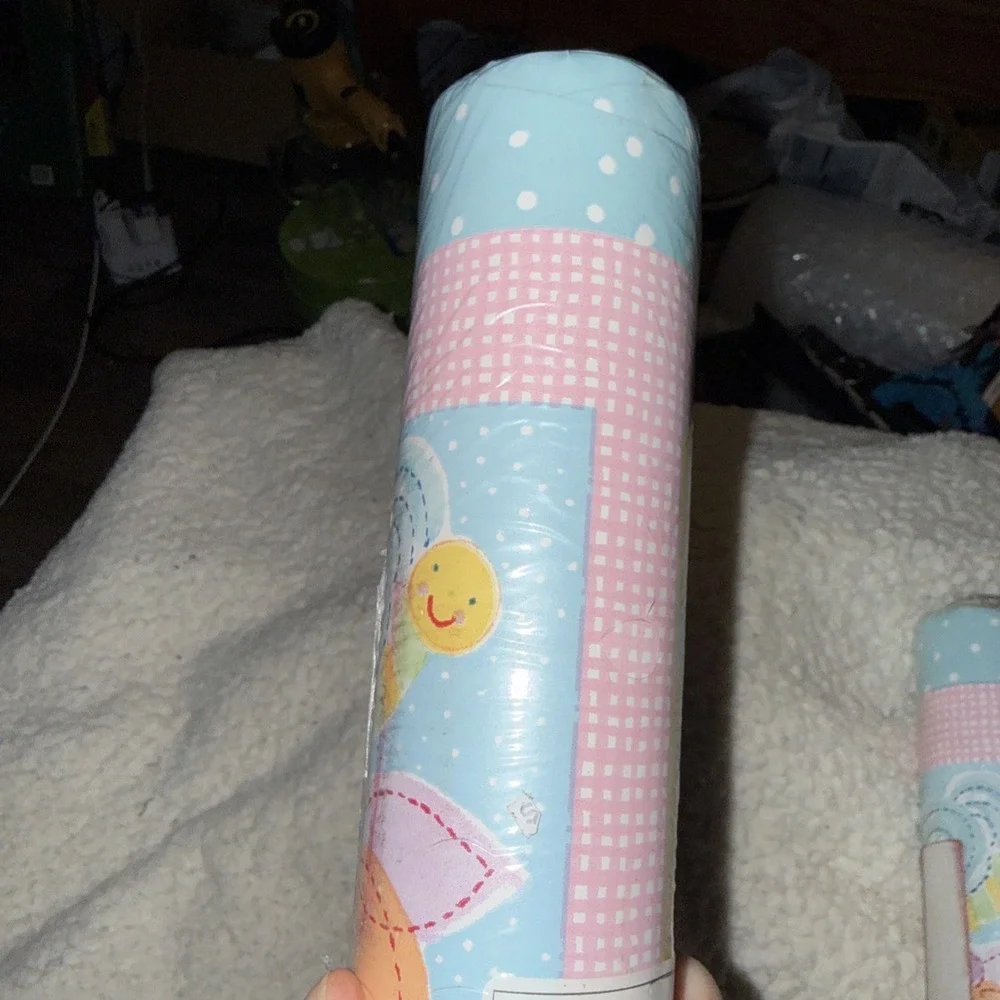 Vintage 1996 Koala Baby Wallpaper Border  Children Room Floral And Bees Pastel 2